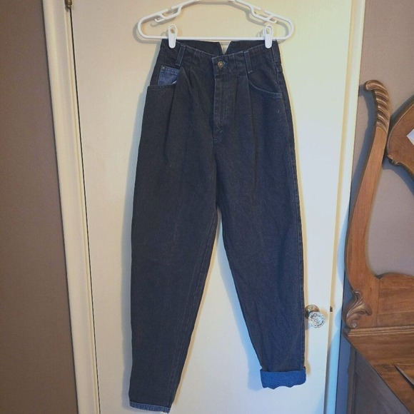 Levi's‎ 900 series Black Jeans with Blue stitching RETRO Rare! SAMPLE GARMENT
